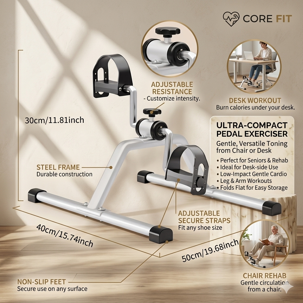 Máquina de Exercício Aeróbico Dobrável em Metal