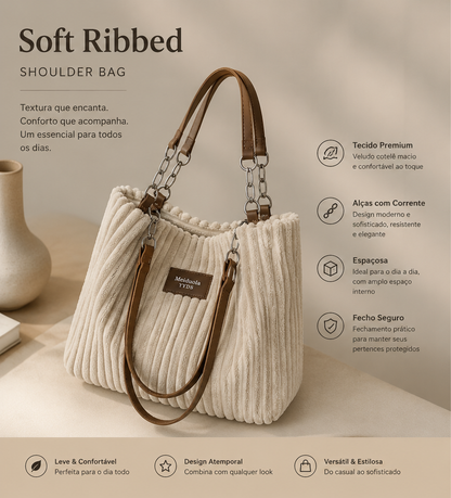 Tote Bag Urbana em Corduroy