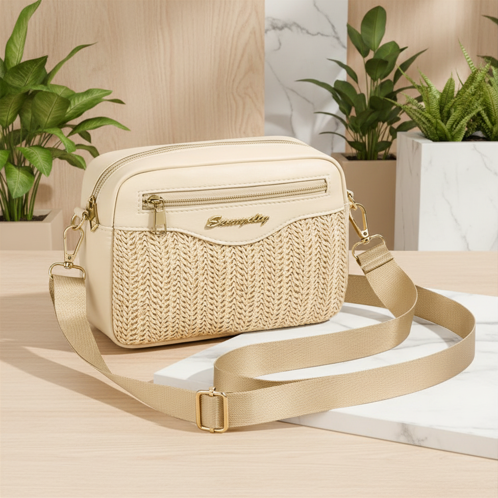 Bolsa de Tiracolo Entrançada Serenity